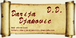 Darija Đapović vizit kartica